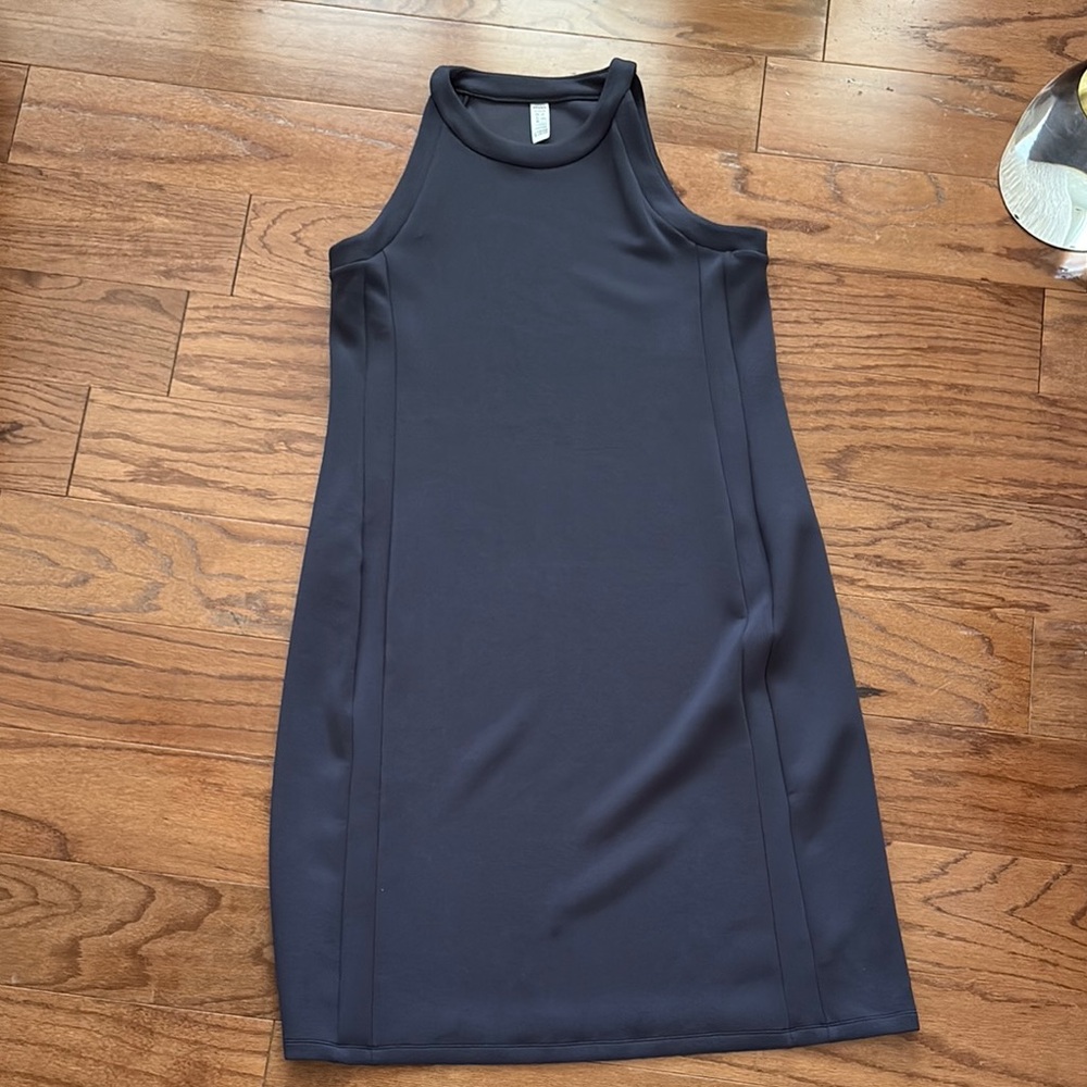 SPANX Black Sleeveless Mini Dress Scuba dress